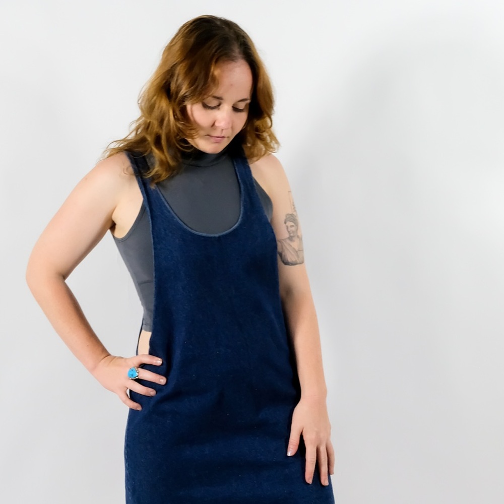 🐢 Grey American Apparel Turtle Neck Tank Top